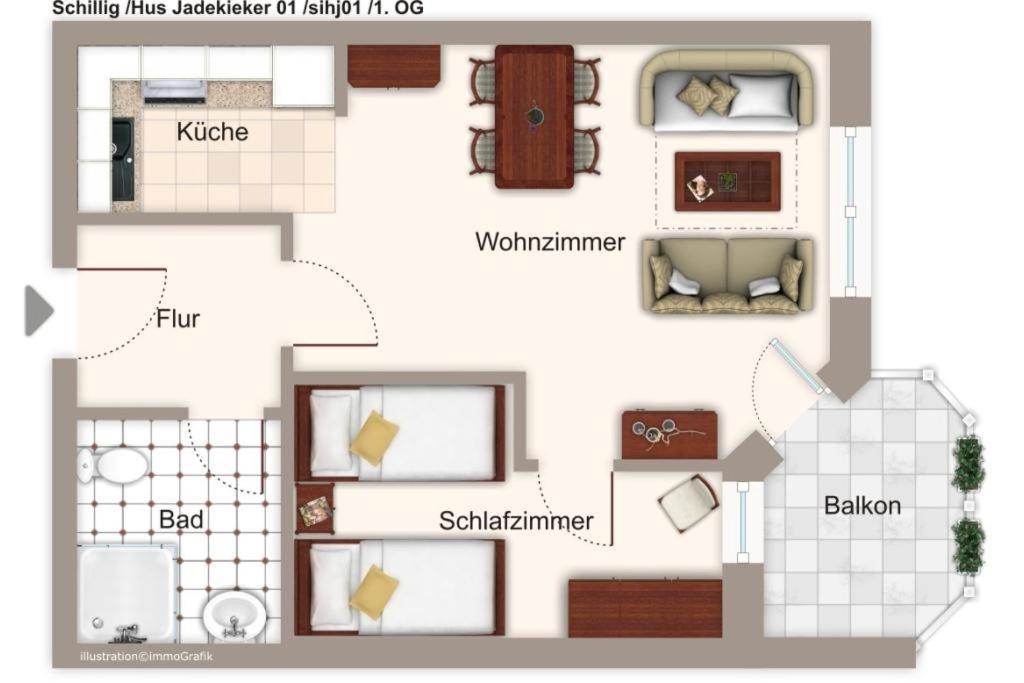 Appartamento Hus Jadekieker Hus Jadekieker 01 Schillig Esterno foto